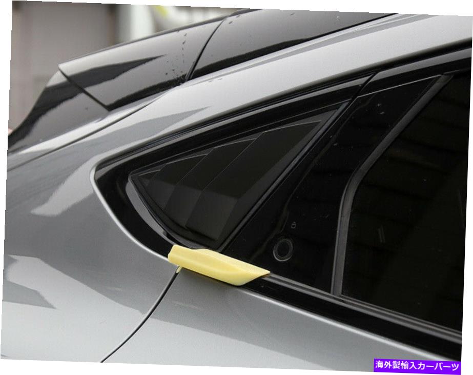 ウィンドウルーバー フォードマスタングマッハ-E 2021-2023リアサイドウィンドウスクープルーバー2PCSのマットブラック Matte Black For Ford Mustang Mach-E 2021-2023 Rear Side Window Scoop Louver 2PCS【並行輸入品】