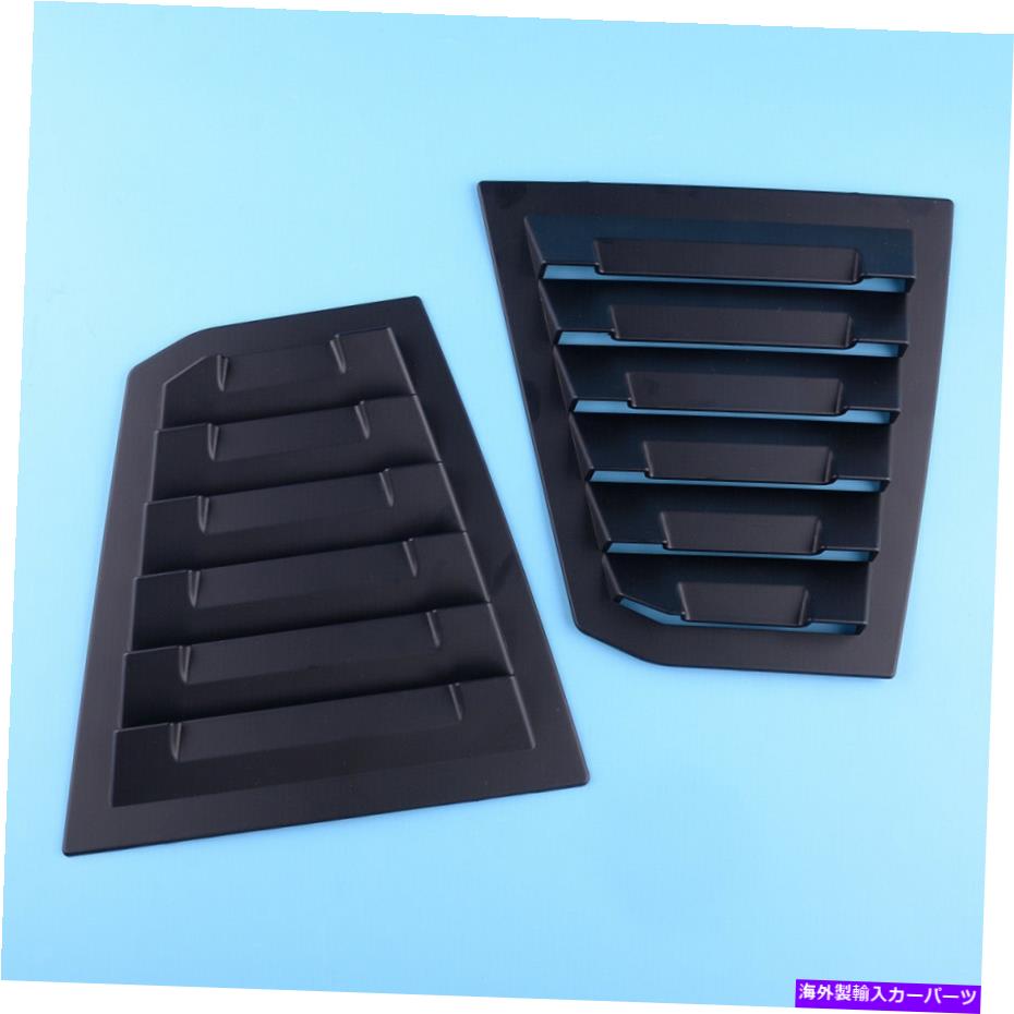 ウィンドウルーバー シボレークルーズ2016年から2019年 Black Rear Window Side Louvers Vents Fit For Chevrolet Cruze 2016 to 2019【並行輸入品】