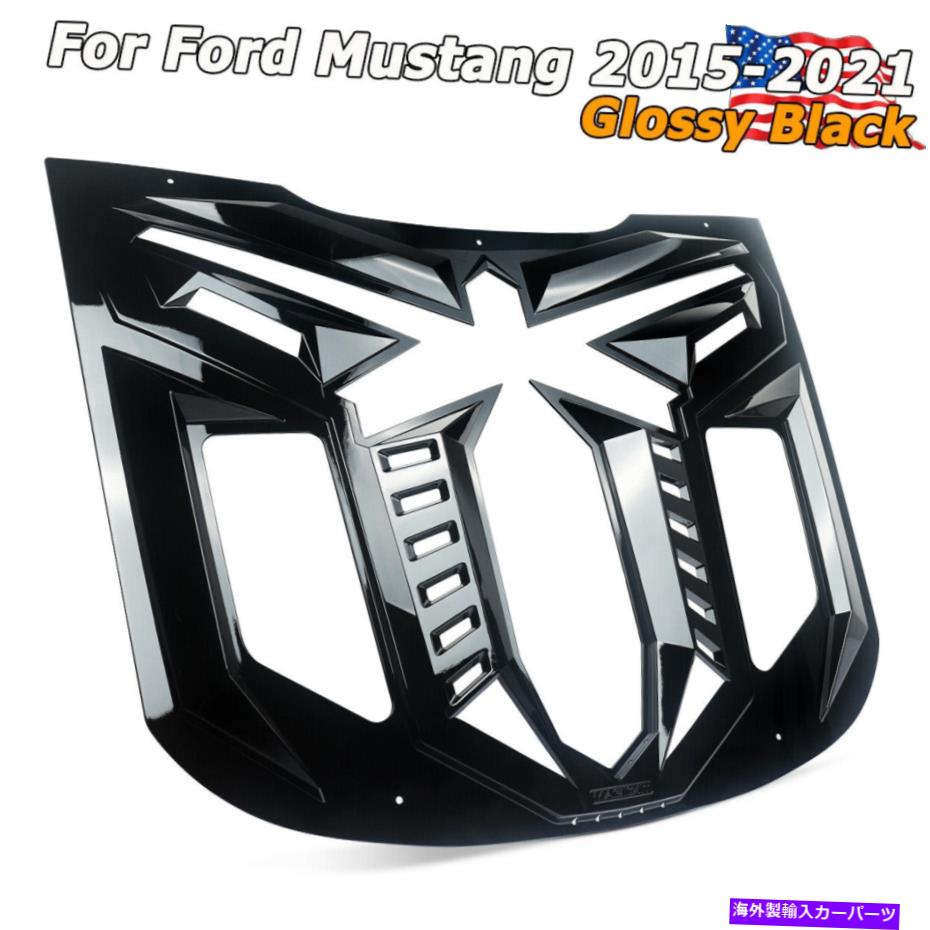 ウィンドウルーバー フォードマスタングシェルビーGT500 GTプレミアム2015+のブラックマンバスタイルの窓ルーバー BLACK MANBA Style Window Louvers for Ford Mustang Shelby GT500 GT Premium 2015+【並行輸入品】