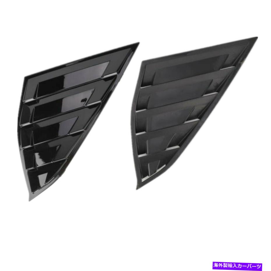 ウィンドウルーバー ABSサイドウィンドウルーバーシャ??ッターカバートリム2018-2020ホンダアコードブラック ABS Side Window Louver Shutter Cover Trim Fit for 2018-2020 Honda Accord Black【並行輸入品】