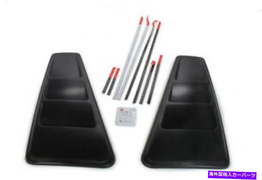 ウィンドウルーバー ROUSHパフォーマンスパーツクォーターウィンドウルーバーキット05-14マスタングPN 420093 Roush Performance Parts Quarter Window Louver Kit 05-14 Mustang PN 420093【並行輸入品】