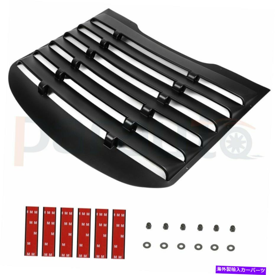 ウィンドウルーバー 15-18フォードマスタングブラックニューの1xリアクォーターウィンドウルーバーカバー 1x Rear Quarter Window Louver Cover For 15-18 Ford Mustang Black New【並行輸入品】