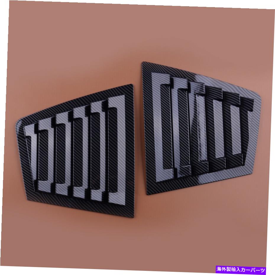 ウィンドウルーバー 2PCSリアウィンドウルーバーベントカバーシボレークルーズ2009-15 NEW L1にフィット 2Pcs Rear Window Louvers Vent Cover Trim Fit for Chevrolet Cruze 2009-15 New l1【並行輸入品】