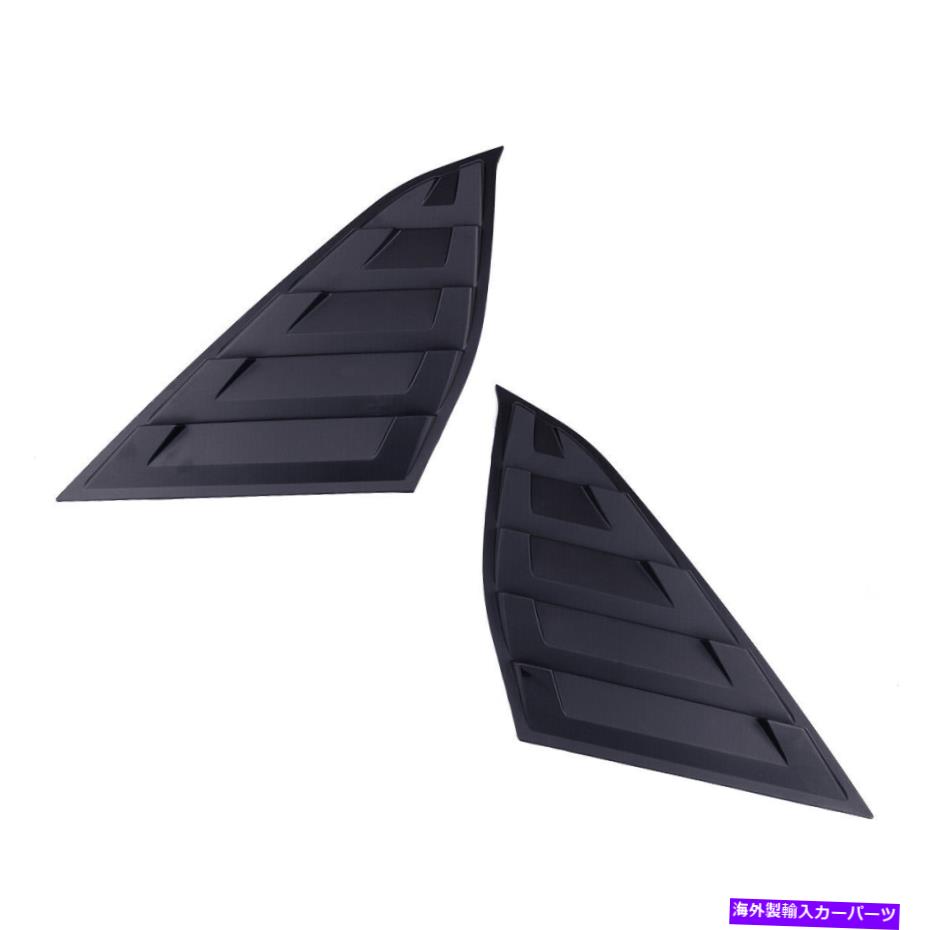 ウィンドウルーバー ペアブラックカーリアクォーターウィンドウスポイラールーバートリムホンダアコードYDにフィット Pair Black Car Rear Quarter Window Spoiler Louver Trim fit for Honda Accord yd【並行輸入品】