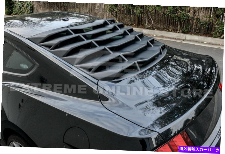 ウィンドウルーバー ABSプラスチックリアウィンドウルーバーサンシェードカバー15-Up Ford Mustang Fastback ABS Plastic Rear Window Louver Sun Shade Cover For 15-Up Ford Mustang Fastback【並行輸入品】