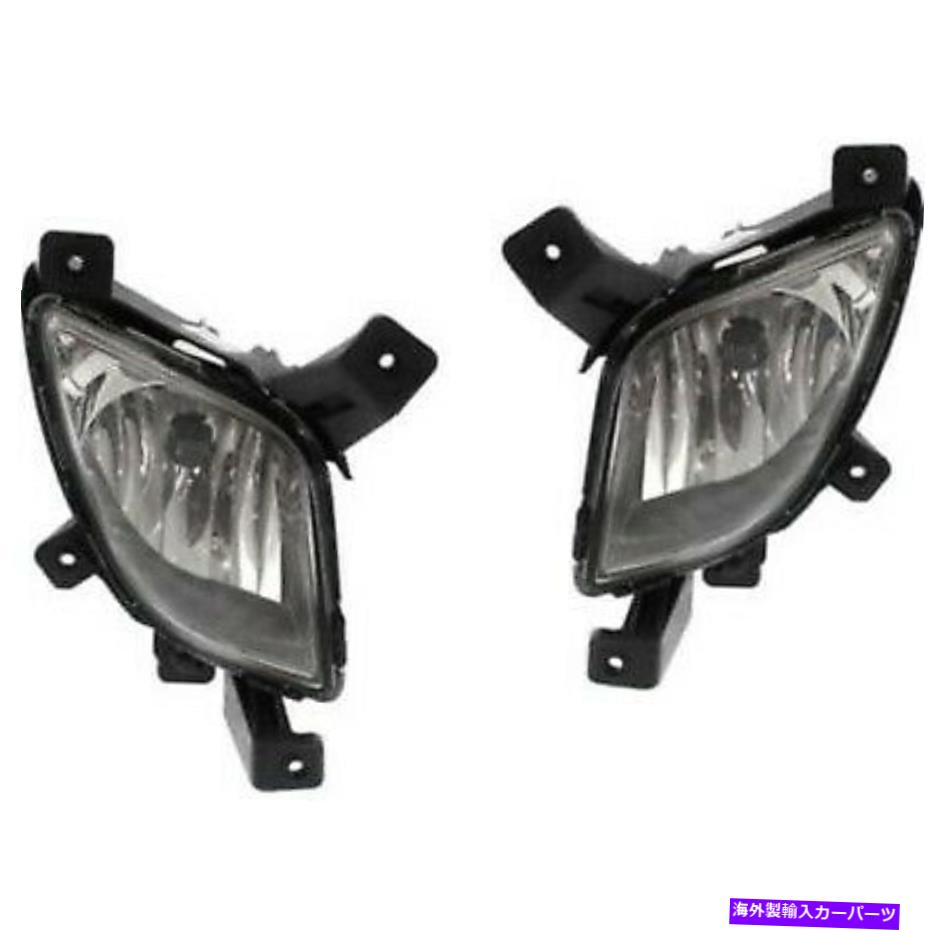 フォグライト 2010 - 15年の2つのクリアレンズフォグライトのセットヒュンダイツーソンLH＆RH W/電球 Set of 2 Clear Lens Fog Light For 2010-15 Hyundai Tucson LH & RH w/ Bulbs【並行輸入品】