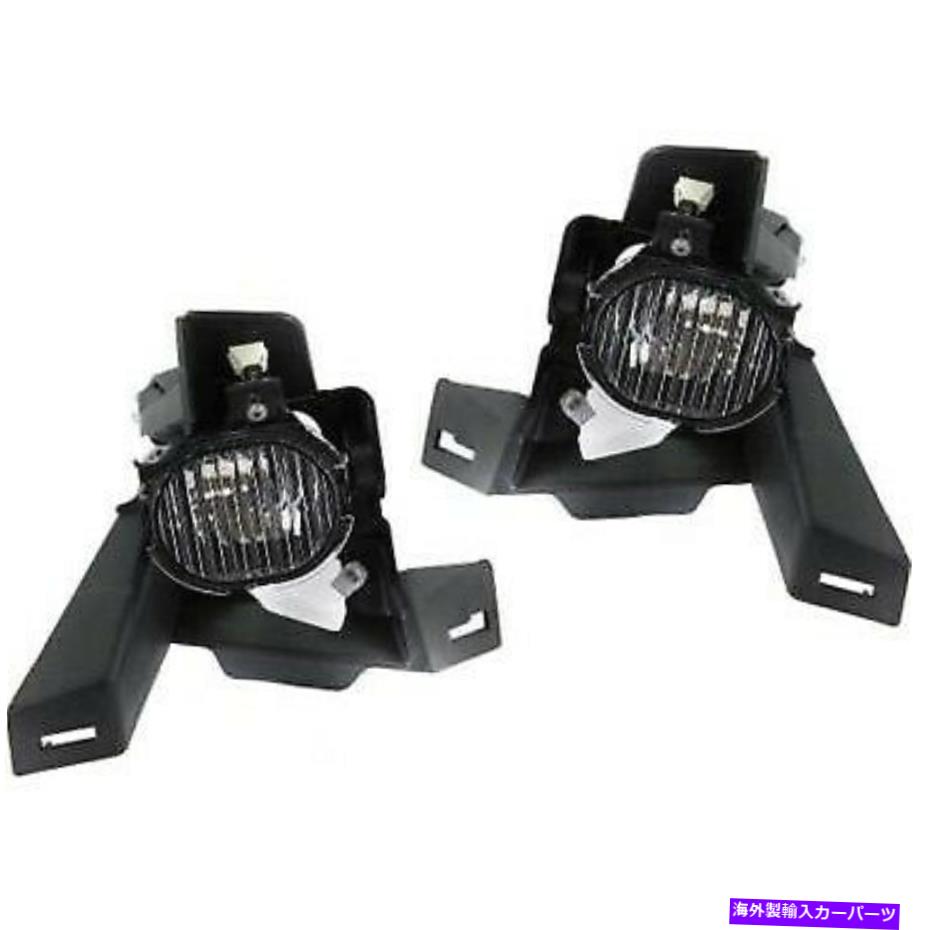 フォグライト 2000-05の2つのクリアレンズフォグライトのセットシボレーモンテカルロLH＆RHカパw/電球 Set of 2 Clear Lens Fog Light For 2000-05 Chevy Monte Carlo LH & RH CAPA w/ Bulb【並行輸入品】