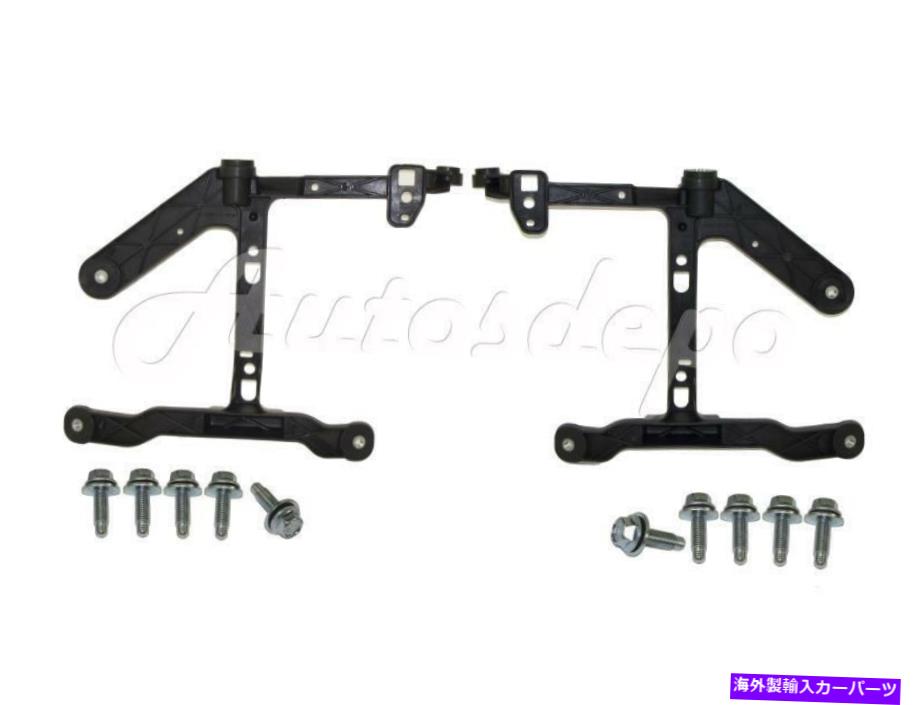 フォグライト Dodge Ram 1500 2013-2018用のハードウェア付きバンパーフォグライト取り付けブラケットセット Bumper Fog Light Mounting Bracket Set with Hardware For Dodge Ram 1500 2013-2018【並行輸入品】