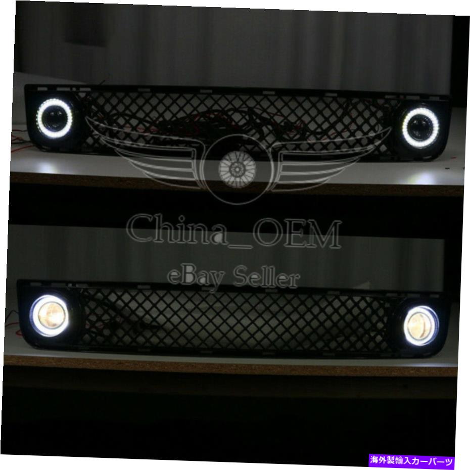 フォグライト 2008年2009年2010年Scion XBバンパーグリルw/ SMDハローLEDフォグランプライトキット For 2008 2009 2010 Scion xB Bumper Grille w/ SMD Halo Led Fog Lamp Lights Kit【並行輸入品】