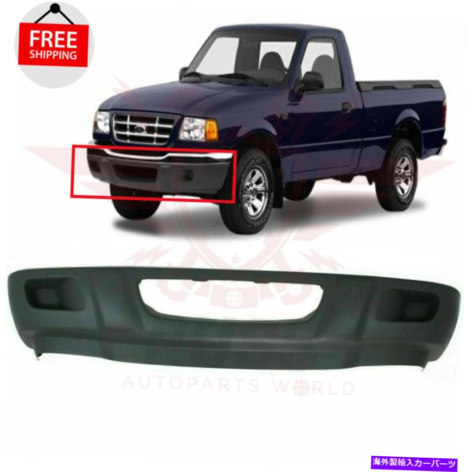 フォグライト テクスチャフロントバンパー低バランスw/oフォググレー2001 2002 2003フォードレンジャー Textured Front Bumper Lower Valance W/o fog Gray Fits 2001 2002 2003 Ford Ranger【並行輸入品】