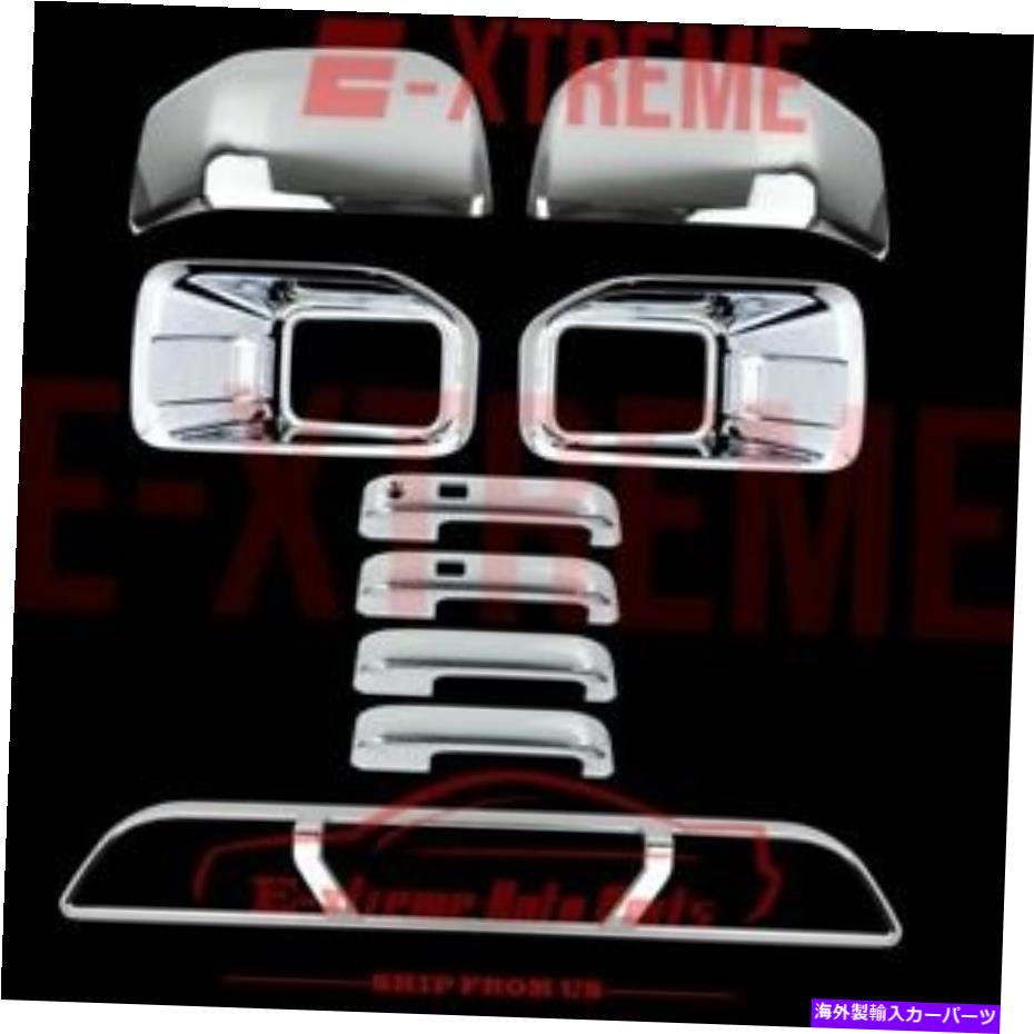 フォグライト 2015-2016 Ford F150 Chrome Cover Combo Foglamp+Mirror+4ハンドル+トップブレイクライト 2015-2016 FORD F150 Chrome Cover Combo Fog Lamp+Mirror+4 Handle+Top Break Light【並行輸入品】