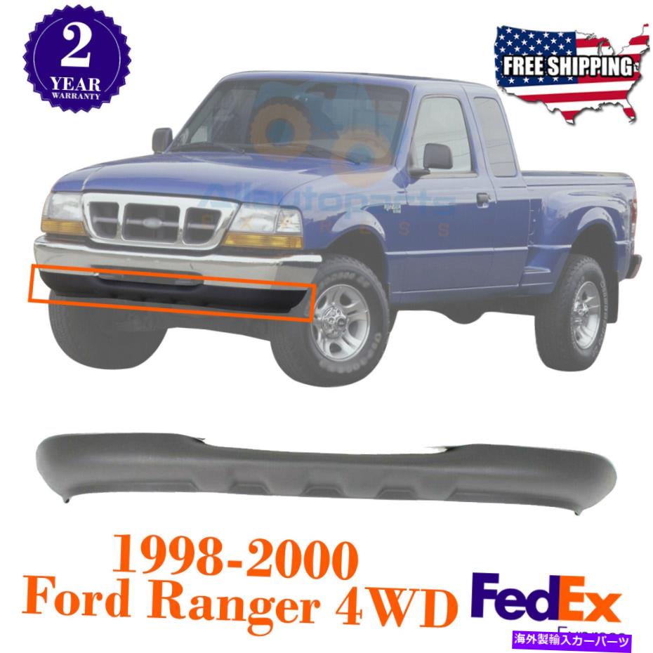 フォグライト 1998年から2000年のフォードレンジャーのフォグライトホールなしでテクスチャーされたフロントローバランス Front Lower Valance Textured without Fog Light Holes For 1998-2000 Ford Ranger【並行輸入品】