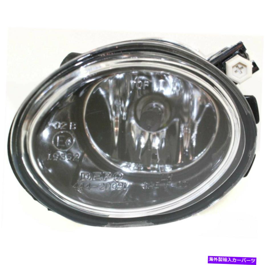 フォグライト 2001-05 BMW 325i 330i LHプラスチックレンズ付きの透明レンズフォグライト Clear Lens Fog Light For 2001-05 BMW 325i 330i LH Plastic Lens w/ Bulb【並行輸入品】