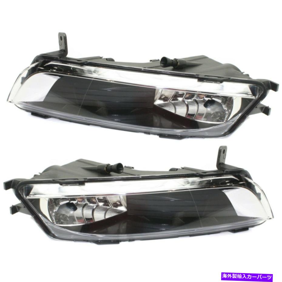 フォグライト 2013-2017のフォグライトフォルクスワーゲンCC 2つのフロントドライバーと助手席側のセット Fog Light For 2013-2017 Volkswagen CC Set of 2 Front Driver and Passenger Side【並行輸入品】