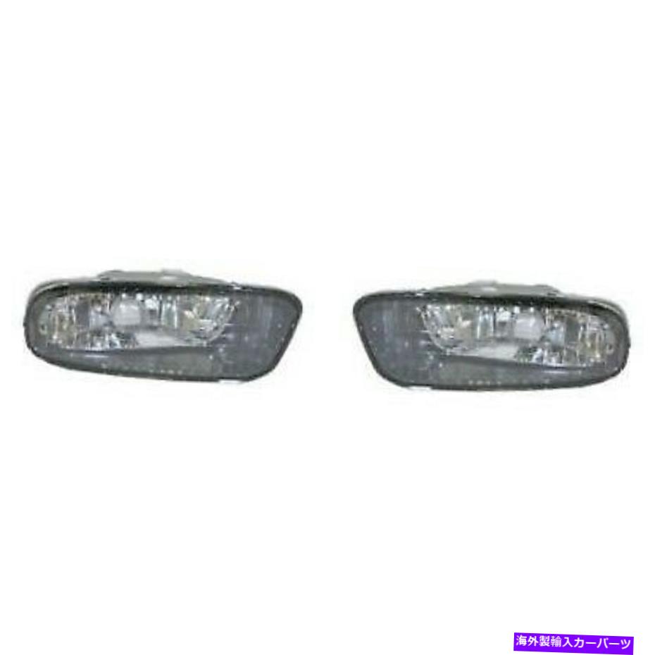 フォグライト 2002-03レクサスES300 LH＆RH CAPA W/電球の2つのクリアレンズフォグライトのセット Set of 2 Clear Lens Fog Light For 2002-03 Lexus ES300 LH & RH CAPA w/ Bulbs【並行輸入品】