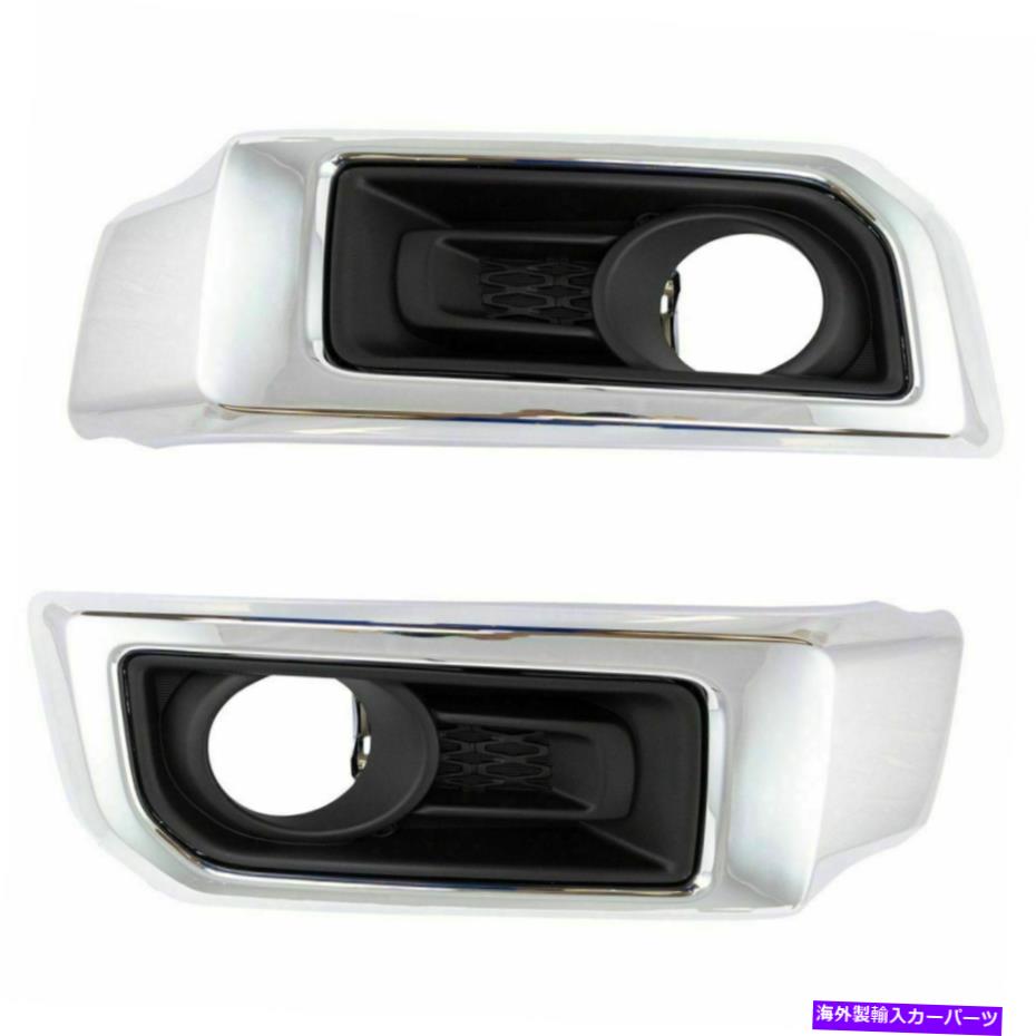 フォグライト Ty 4runner 2014 2015 2016 2016 2018 Foglight Bezels w/Hole Right＆Leftペア FOR TY 4RUNNER 2014 2015 2016 201 2018 FOG LIGHT BEZELS W/HOLE RIGHT & LEFT PAIR【並行輸入品】