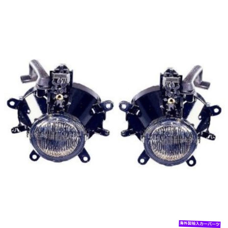 フォグライト 2002-05 BMW 325i LH＆RH W/電球の2つのクリアレンズフォグライトのセット Set of 2 Clear Lens Fog Light For 2002-05 BMW 325i LH & RH w/ Bulbs【並行輸入品】