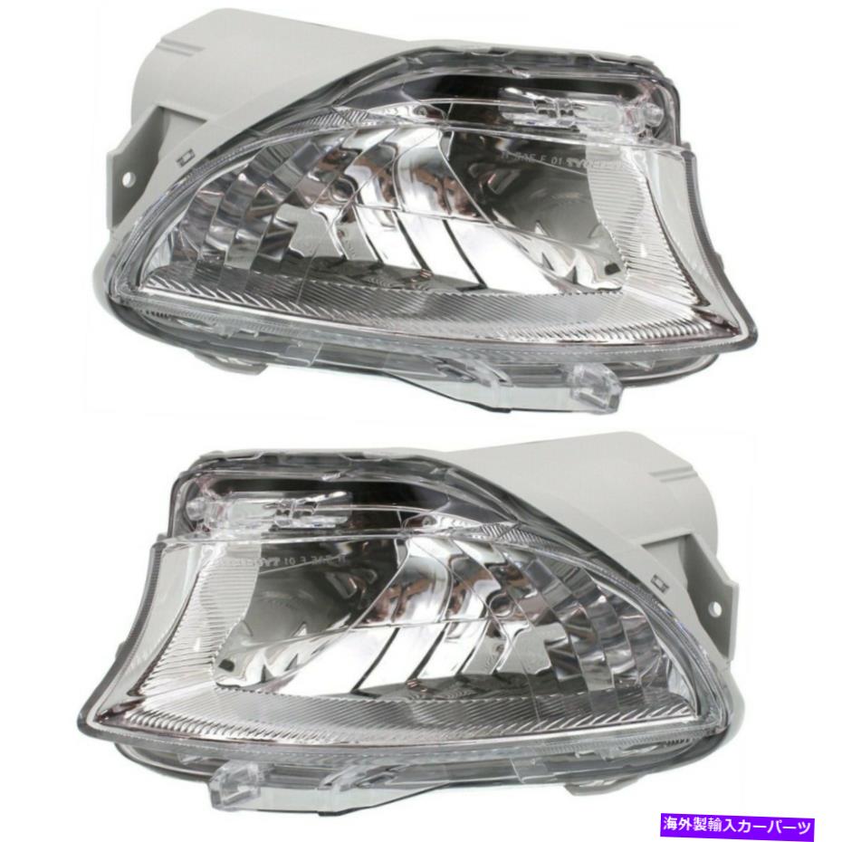 フォグライト 2007-09レクサスLS460 LH＆RHプラスチックレンズの2つのクリアレンズフォグライトのセット Set of 2 Clear Lens Fog Light For 2007-09 Lexus LS460 LH & RH Plastic Lens【並行輸入品】