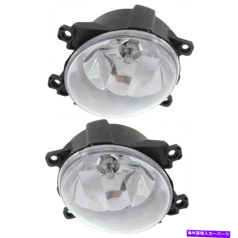 フォグライト 2013-15トヨタRAV4タイプA LH＆RH W/電球の2つのクリアレンズフォグライトのセット Set of 2 Clear Lens Fog Light For 2013-15 Toyota RAV4 Type A LH & RH w/ Bulbs【並行輸入品】
