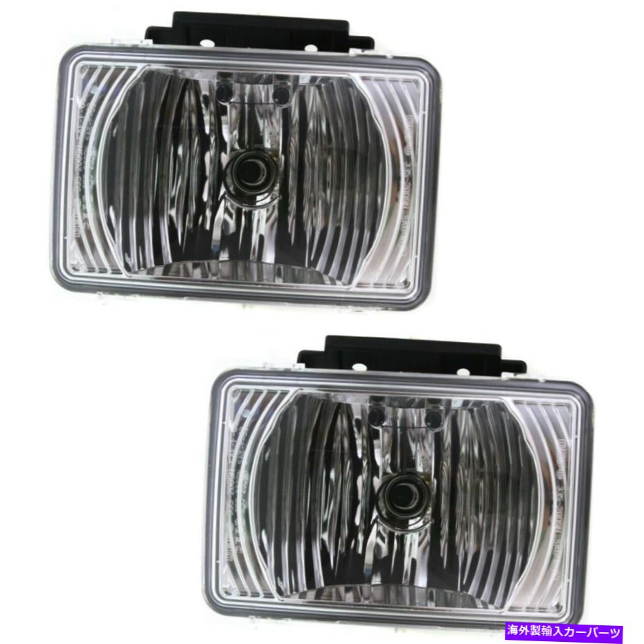フォグライト シボレー用の2つの前面左と右のペアフォグライトランプLH＆RH GM2592135C Pair Fog Lights Lamps Set of 2 Front Left-and-Right for Chevy LH & RH GM2592135C【並行輸入品】