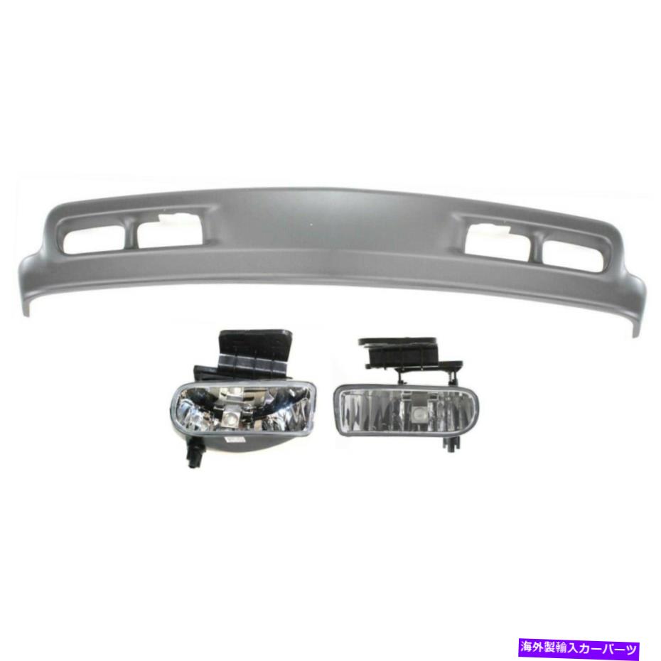 フォグライト シボレー郊外10368477、10368476、15005294の3つの前面のフォグランプランプセット Fog Lights Lamps Set of 3 Front for Chevy Suburban 10368477, 10368476, 15005294【並行輸入品】