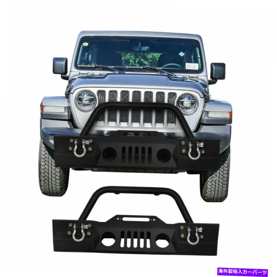 フォグライト 2007-2016のIronMax Front Bumperフックとフォグライトホール付きジープラングラーJK IRONMAX Front Bumper For 2007-2016 Jeep Wrangler JK With Hooks & Fog Light Hole【並行輸入品】