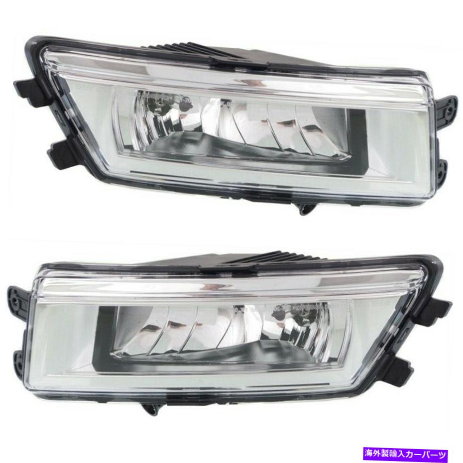 フォグライト VW LH＆RH PASSAT 12-15ペアの2つの前面左と右のフォグランプランプセット Fog Lights Lamps Set of 2 Front Left-and-Right for VW LH & RH Passat 12-15 Pair【並行輸入品】