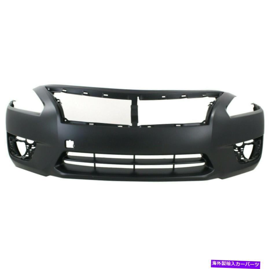 フォグライト 2013 2014 2015日産アルティマセダンのプライムフロントバンパーカバーフェイシア Primed Front Bumper Cover Fascia for 2013 2014 2015 Nissan Altima Sedan【並行輸入品】