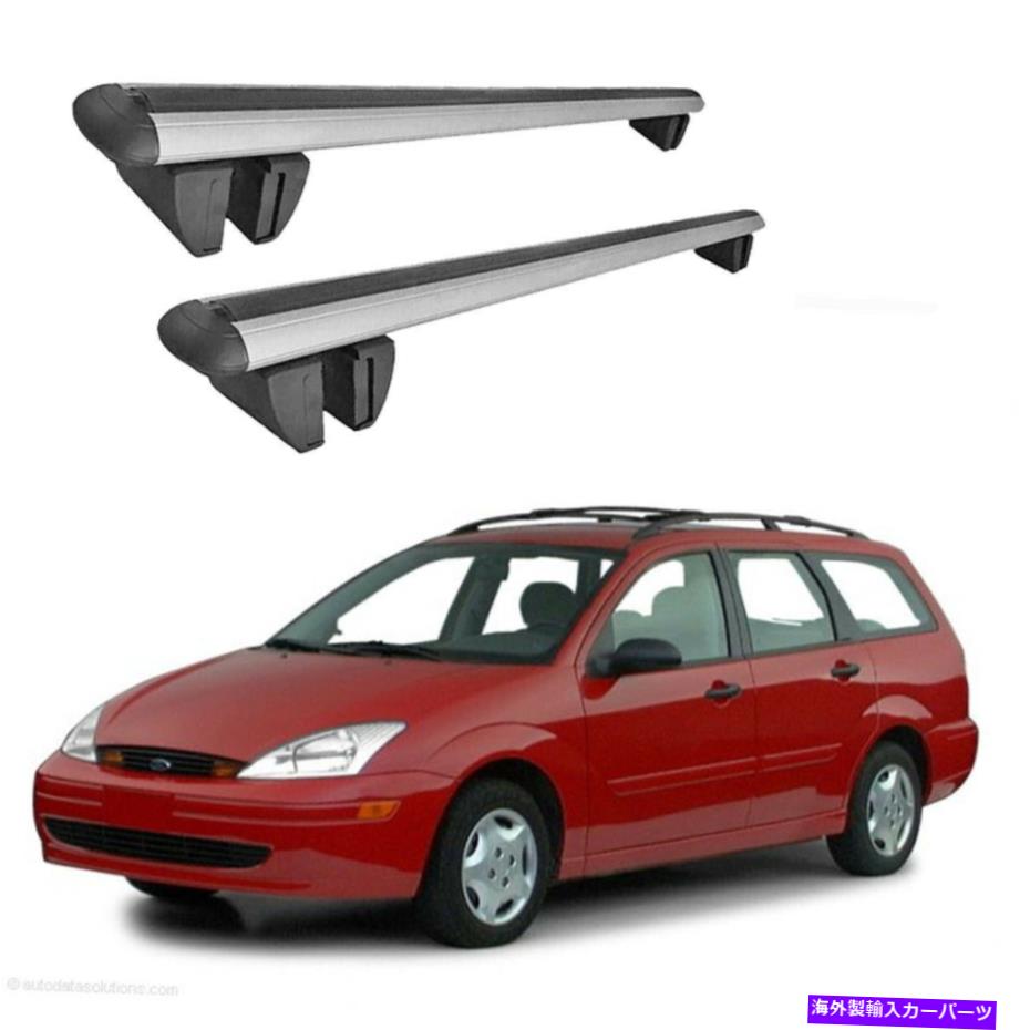 ルーフキャリア フォーカスワゴン1994 2011ルーフラッククロスバーロック可能な荷物キャリアシルバー for Focus Wagon 1994 2011 Roof Rack Cross Bars Lockable Luggage Carrier Silver【並行輸入品】
