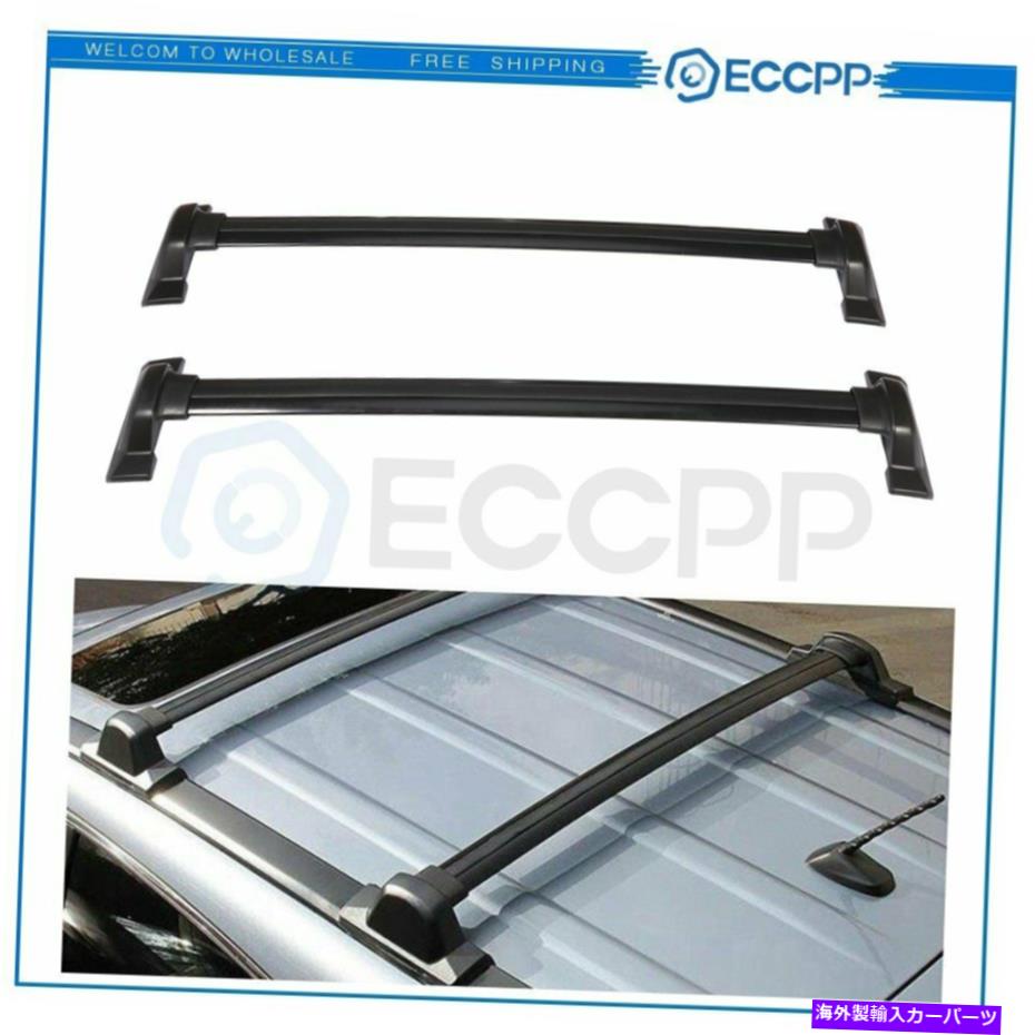 ルーフキャリア 07-11のホンダCRVペアブラックアルミニウムルーフラックレールクロスバー貨物キャリア FOR 07-11 HONDA CRV PAIR BLACK ALUMINUM ROOF RACK RAIL CROSS BAR CARGO CARRIER【並行輸入品】