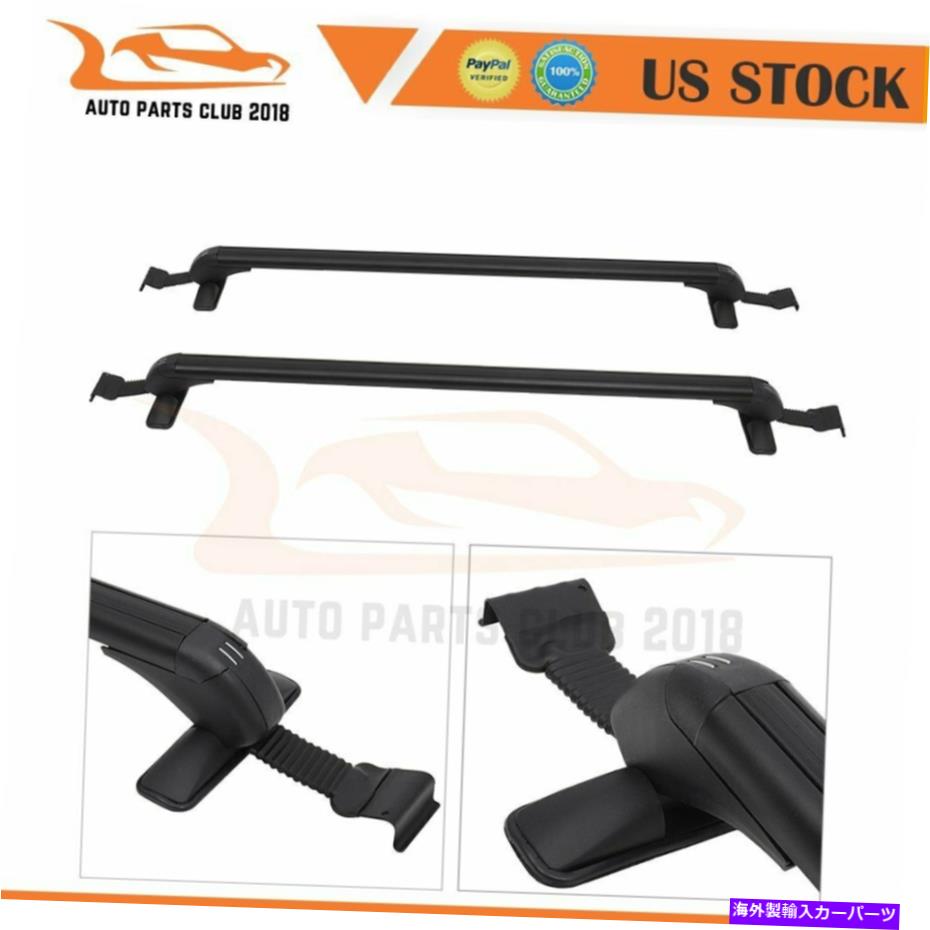 ルーフキャリア ユニバーサルカールーフラッククロスバー貨物荷物キャリア2PCSアルミニウムUSA Universal Car Roof Rack Cross Bars Cargo Luggage Carrier 2Pcs Aluminum USA【並行輸入品】