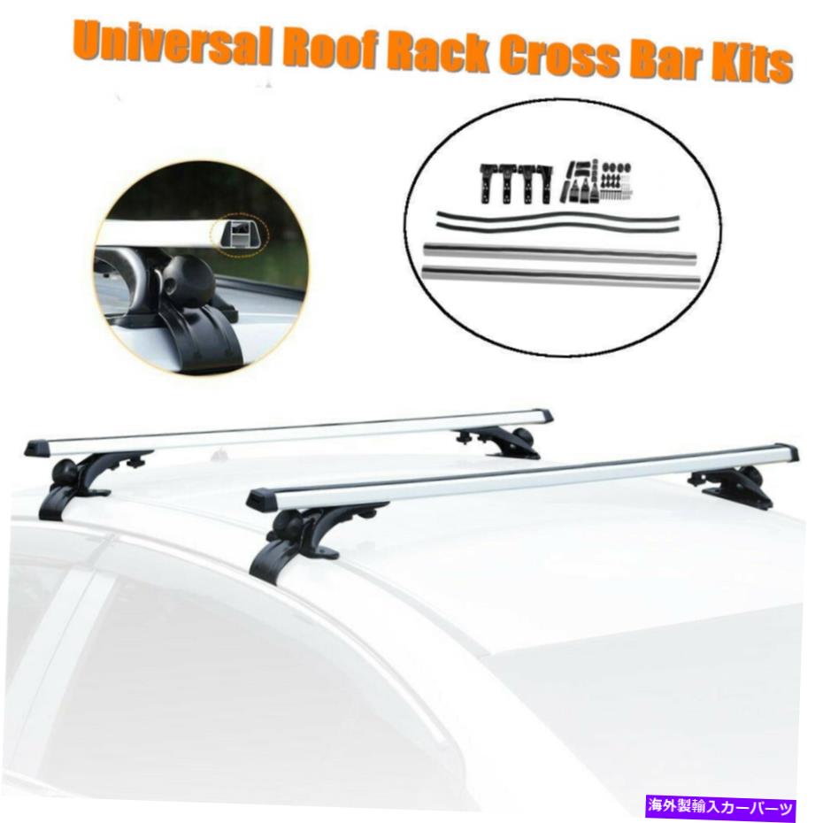 ルーフキャリア 48 ''調整可能なユニバーサルカートップルーフラッククロスチューブバー貨物荷物 48'' Adjustable Universal Car Top Roof Rack Cross Tube Bar Cargo Luggage【並行輸入品】