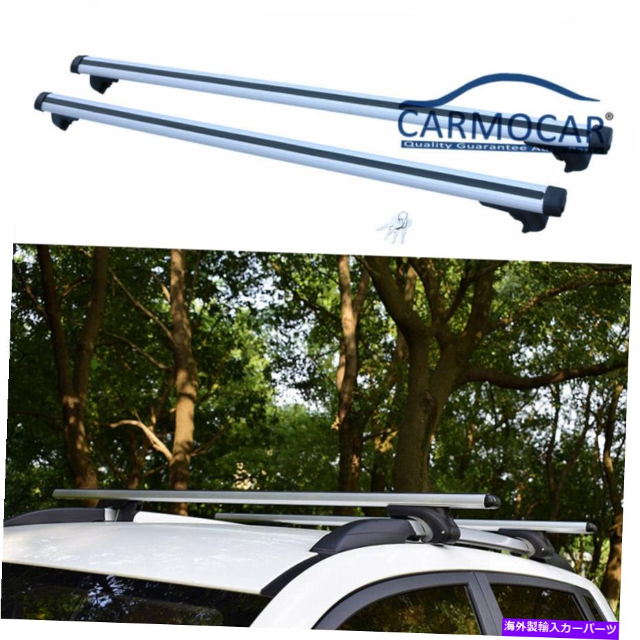 ルーフキャリア 53 ''カートップクロスバークロスバールーフラックペア貨物用荷物用アルミニウム 53'' Car Top Cross Bar Crossbar Roof Rack Pair Aluminum For Cargo Luggage【並行輸入品】