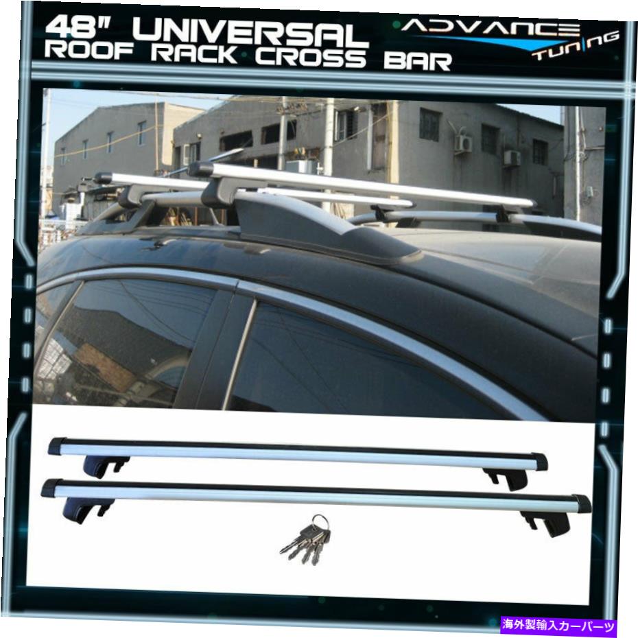 ルーフキャリア 48 120cmアルミニウムユニバーサルトップルーフラッククロスバー荷物キャリアロック付き 48 120CM Aluminum Universal Top Roof Rack Cross Bar Baggage Carrier With Lock【並行輸入品】