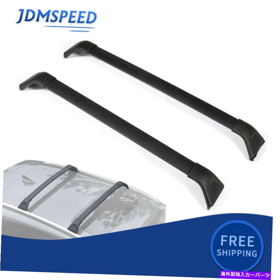 ルーフキャリア 2017-2018の黒い荷物貨物レールクロスバーラックラックマツダCX5 CX-5 Black Baggage Cargo Rail Cross Bars Roof Rack For 2017-2018 Mazda CX5 CX-5【並行輸入品】