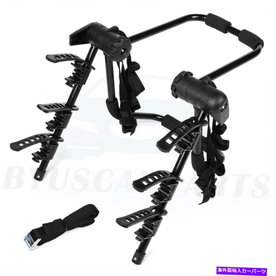 ルーフキャリア 1 PCS 3バイクルーフラックトップ自転車キャリアハッチバックリアマウント 1 pcs 3 Bike Roof Rack Top Bicycle Carrier Hatchback Rear Mount Mounted【並行輸入品】