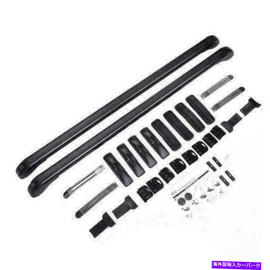 ルーフキャリア ユニバーサルカーSUVトップルーフラッククロスバー荷物貨物キャリアアルミニウム +ロック Universal Car SUV Top Roof Rack Cross Bar Luggage Cargo Carrier Aluminum + Lock【並行輸入品】