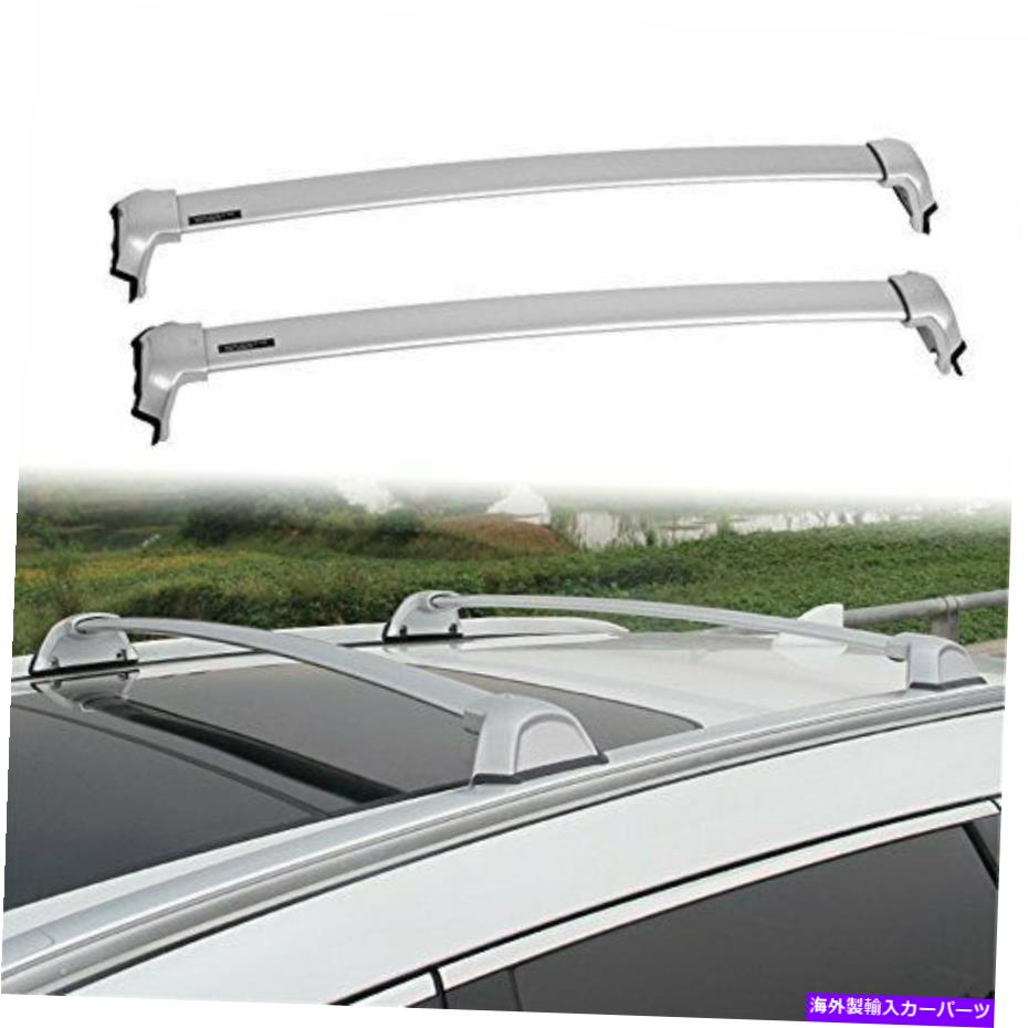 ルーフキャリア 2017-2021ホンダCRV CR-V OEスタイルシルバートップルーフラッククロスバー For 2017-2021 Honda CRV CR-V OE Style Silver Top Roof Rack Cross Bars【並行輸入品】