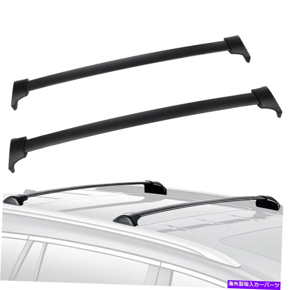 ルーフキャリア 16-19のホンダパイロットブラックルーフラッククロスバー荷物キャリアバーOEスタイル For 16-19 Honda Pilot Black Roof Rack Cross Bar Luggage Carrier Bar OE Style【並行輸入品】