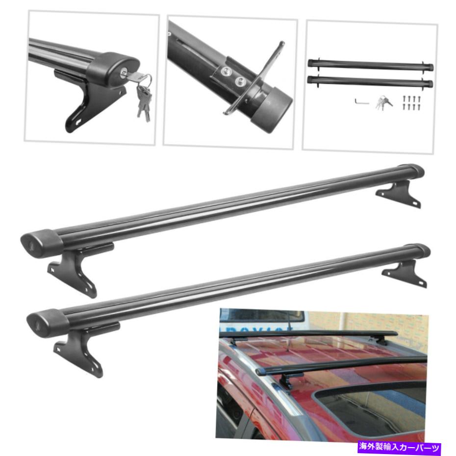 ルーフキャリア 2018-2020ジープコンパスの2PCSアルミニウムキャリアトップルーフラッククロスバー 2PCS Aluminum Carrier Top Roof Rack Cross Bars For 2018-2020 Jeep Compass【並行輸入品】