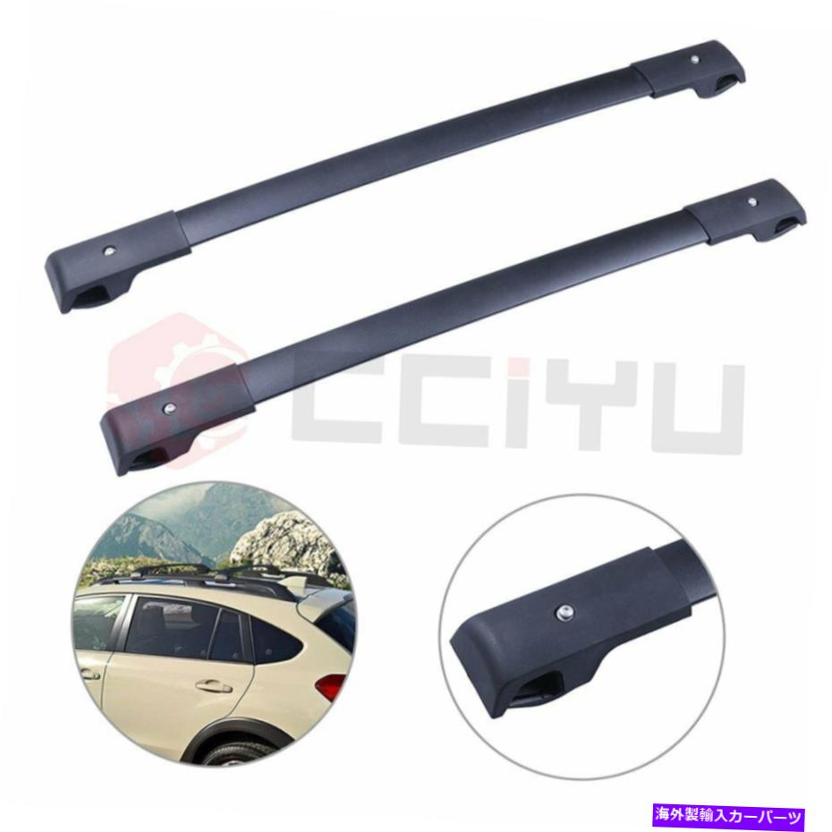ルーフキャリア 2016-2017スバルクロストレックルーフラッククロスバーキットブラックカー-E361SFJ100 For 2016-2017 Subaru Crosstrek roof Rack Cross Bar Kit Black car- E361SFJ100【並行輸入品】