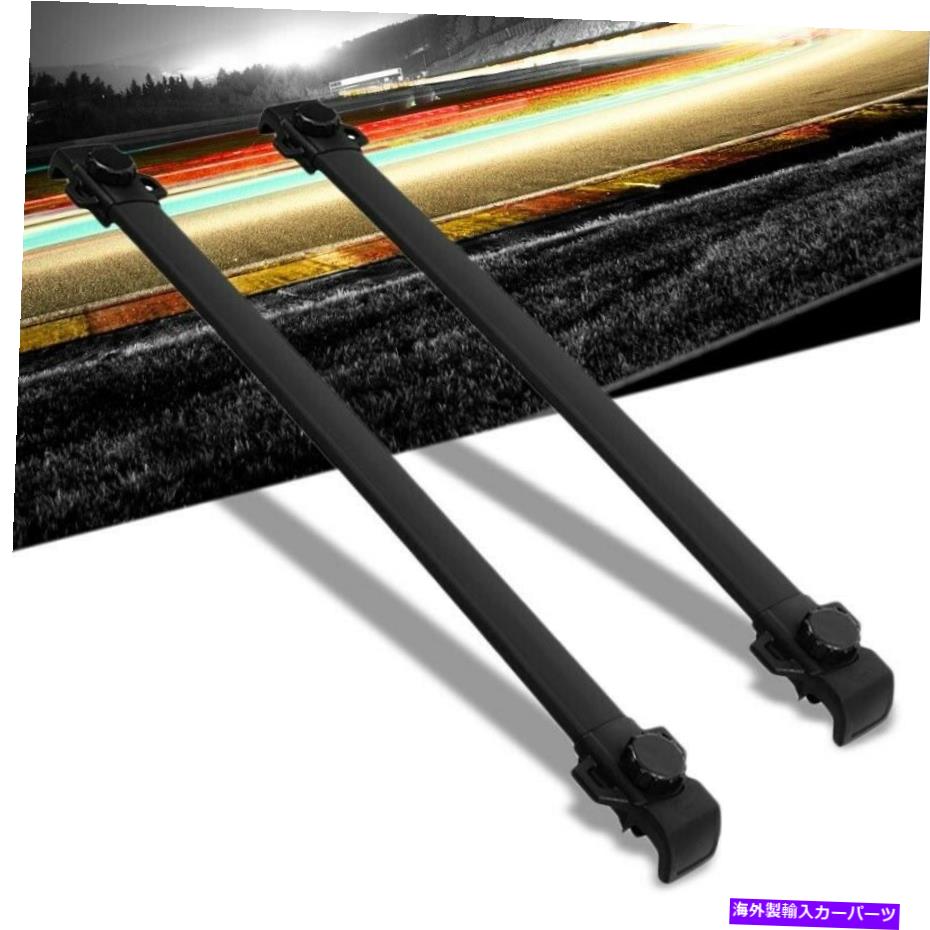 ルーフキャリア 07-17のための黒いルーフラック荷物/貨物レールクロスバーバーPatriot MK74 DOHC Black Roof Rack Luggage/Cargo Rail Crossbar Bar For 07-17 Patriot MK74 DOHC【並行輸入品】