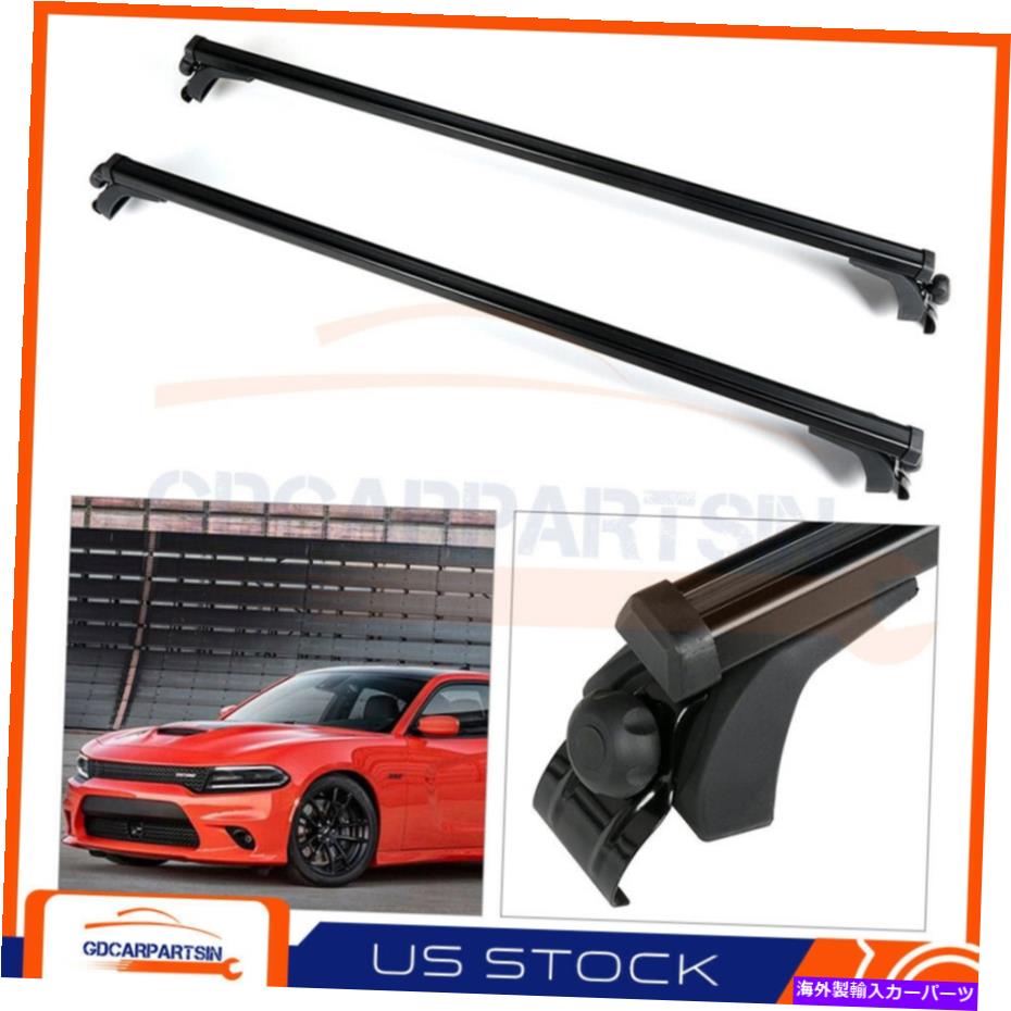 ルーフキャリア 55インチのブラックユニバーサルルーフラッククロスバー荷物キャリア For 55\