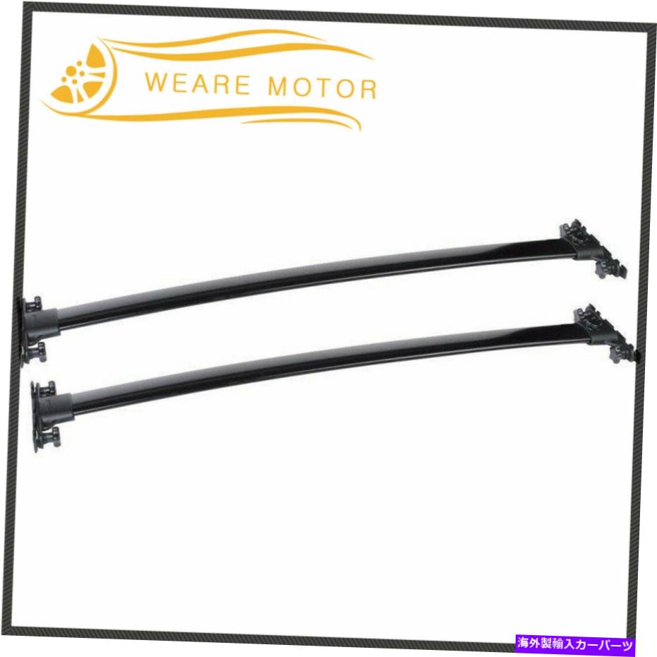 ルーフキャリア ブラックアルミニウムルーフラック/レールトップクロスバー荷物08-13トヨタハイランダー Black Aluminum Roof Rack/Rail Top Cross Bar Luggage For 08-13 Toyota Highlander【並行輸入品】