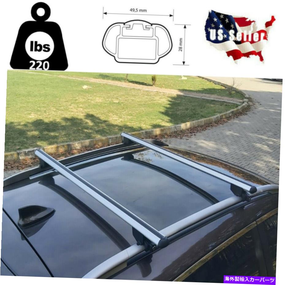 ルーフキャリア メルセデスML 1998 2011ルーフラッククロスバー荷物キャリアシルバーセット For MERCEDES ML 1998 2011 Roof Rack Cross Bars Luggage Carrier Silver Set【並行輸入品】