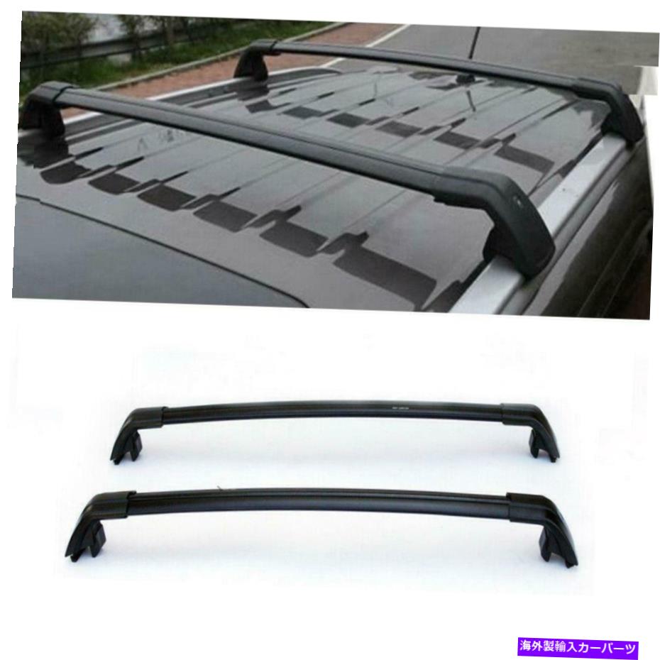 ルーフキャリア 新しいアルミニウムトップルーフラッククロスバーカーキャリアブラック15-19 Kia Sorento New Aluminum Top Roof Rack Cross Bar Car Carrier Black For 15-19 KIA Sorento【並行輸入品】