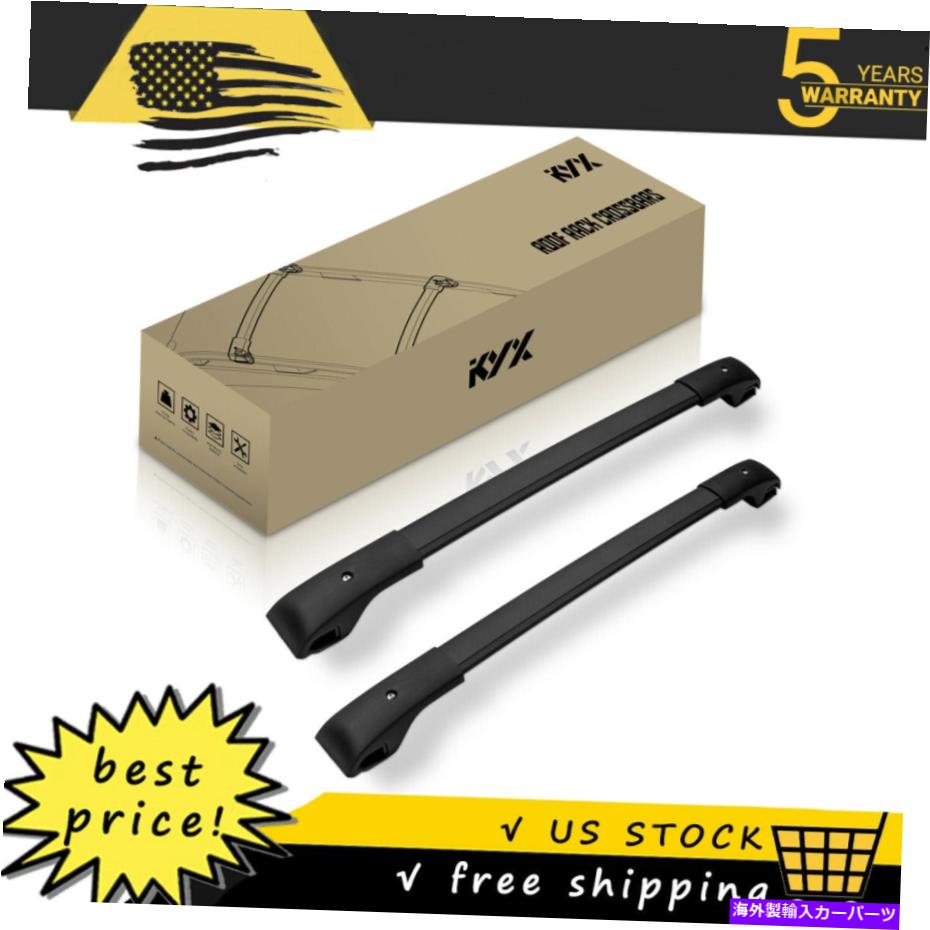 ルーフキャリア 2014-2021 Jeep Cherokeeアルミニウム荷物キャリア交換屋根クロスバー For 2014-2021 Jeep Cherokee Aluminum Luggage Carrier Replacement Roof Cross Bars【並行輸入品】