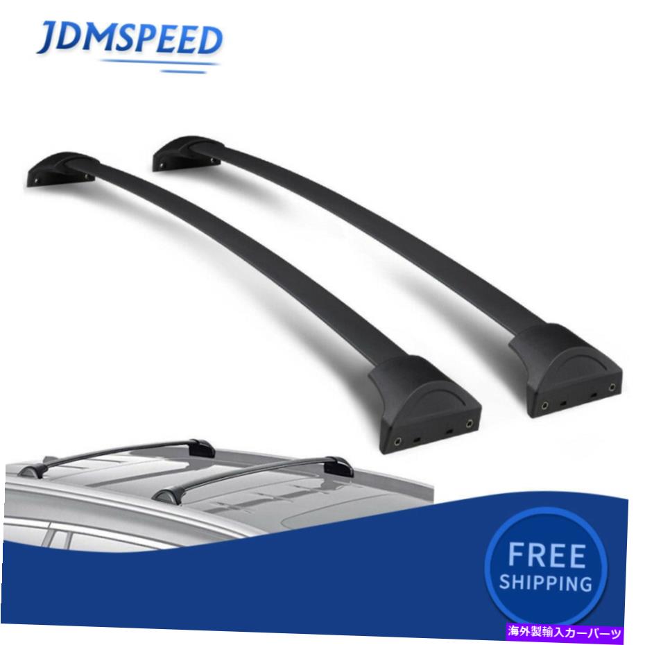 ルーフキャリア 2016-2018ホンダパイロットのブラックアルミニウムクロスバールーフラック荷物キャリア Black Aluminum Cross Bar Roof Rack Baggage Carrier For 2016-2018 Honda Pilot【並行輸入品】