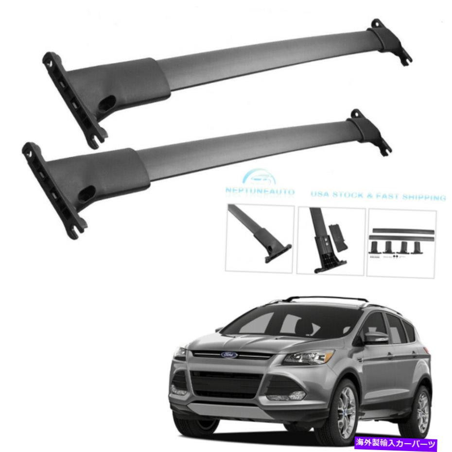 ルーフキャリア ペアアルミニウムラガートップルーフラッククロスバー2014-2019フォードエスケープセル Pair Aluminium Luggager Top Roof Rack Crossbars For 2014-2019 Ford Escape SEL【並行輸入品】