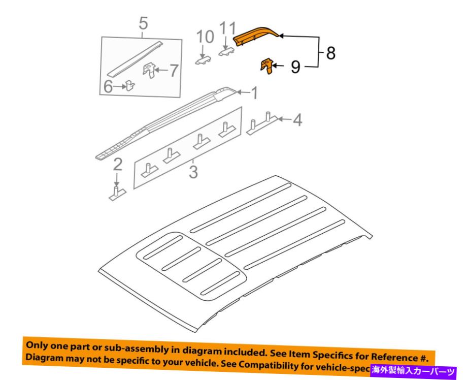 ルーフキャリア ヒュンダイOEMツーソンルーフラックレール荷物キャリア - 飼育カバー左872972E000zi HYUNDAI OEM Tucson Roof Rack Rail Luggage Carrier-Rear Cover Left 872972E000ZI【並行輸入品】